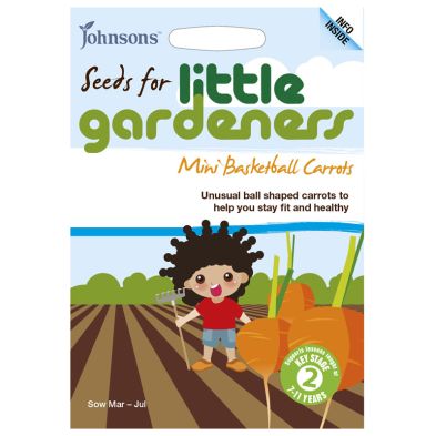 See more information about the Johnsons Little Gardeners Mini Basketball Carrot Seeds