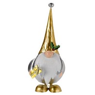 See more information about the Gonk with Present Christmas Decoration Gold & Silver - 40cm