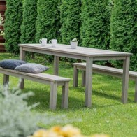 See more information about the Cesis Picnic Table - 6 Seat Grey by EKJU
