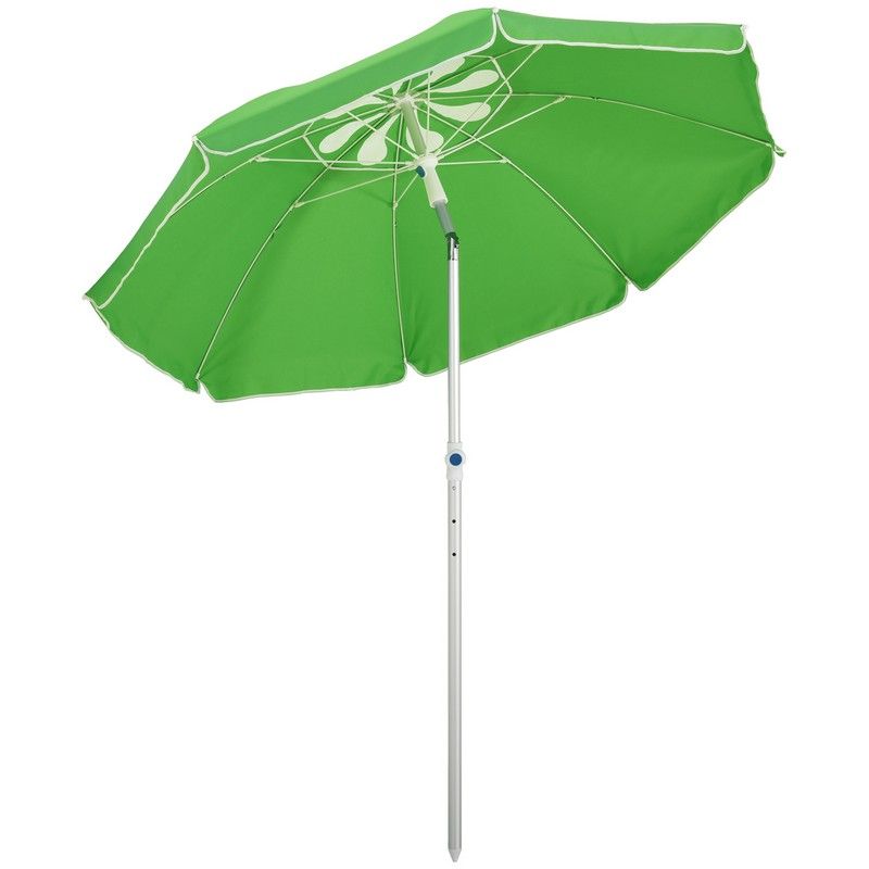 Outsunny 2M Arced Beach Umbrella