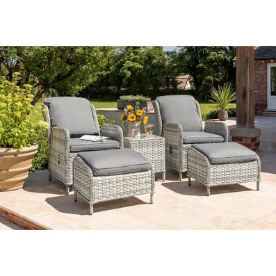 Wroxham Garden Relaxer Set By Handpicked 2 Seats Grey Cushions