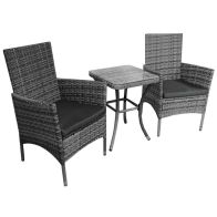 See more information about the Exquisite Garden Bistro Set by Jardi - 2 Seats Grey Cushions
