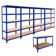 See more information about the Steel Shelving & 120cm Workbenchs 180cm - Blue Set Of Four T-Rax 90cm by Raven