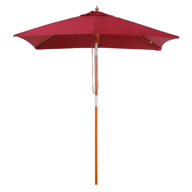 Outsunny 2M X 1.5M Garden Parasol Umbrella With Tilting Sunshade Canopy