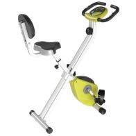 See more information about the Homcom Steel Manual Stationary Bike Resistance Exercise Bike w/ LCD Monitor Yellow