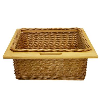 Product photograph of Wicker Kitchen Basket 1 Drawers 51cm - Brown 60cm Wicker Kitchen By Raven from QD stores