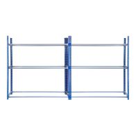 See more information about the Steel & MDF Shelving Units 185cm - Blue Set Of Two T-Rax Tyre Racking 180cm by Raven
