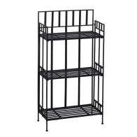 See more information about the Outsunny Portable 3-Tier Plant Stand 61Lx29.5Wx120H cm Metal-Black