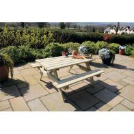 See more information about the Laura Garden Picnic Table by Zest - 6 Seats
