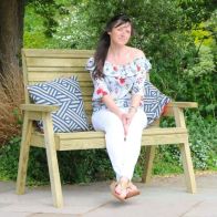 See more information about the Freya Garden Bench by Zest - 2 Seats