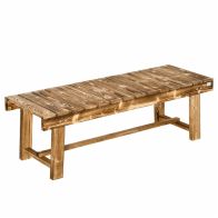 See more information about the Outsunny 2-seater Outdoor Indoor Garden Wooden Bench Patio Loveseat Fir 110L x 38W x 35H cm Carbonised