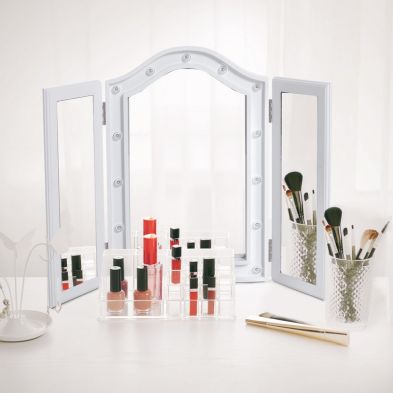 Product photograph of Homcom Trifold Freestanding Mirror from QD stores