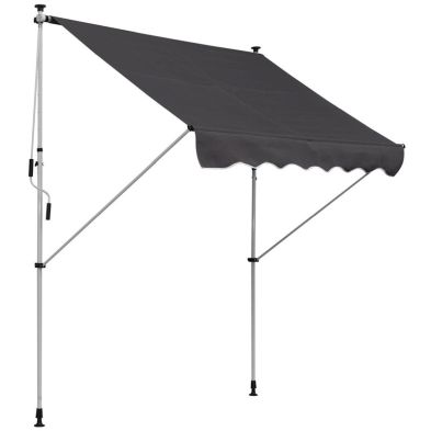 Outsunny 2x15m Adjustable Outdoor Aluminium Frame Awning Grey