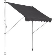 See more information about the Outsunny 2X1.5M Adjustable Outdoor Aluminium Frame Awning Grey