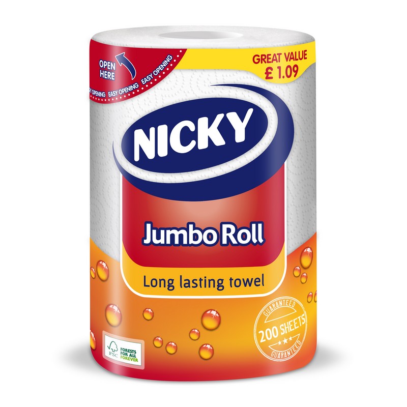 Nicky Jumbo Roll White