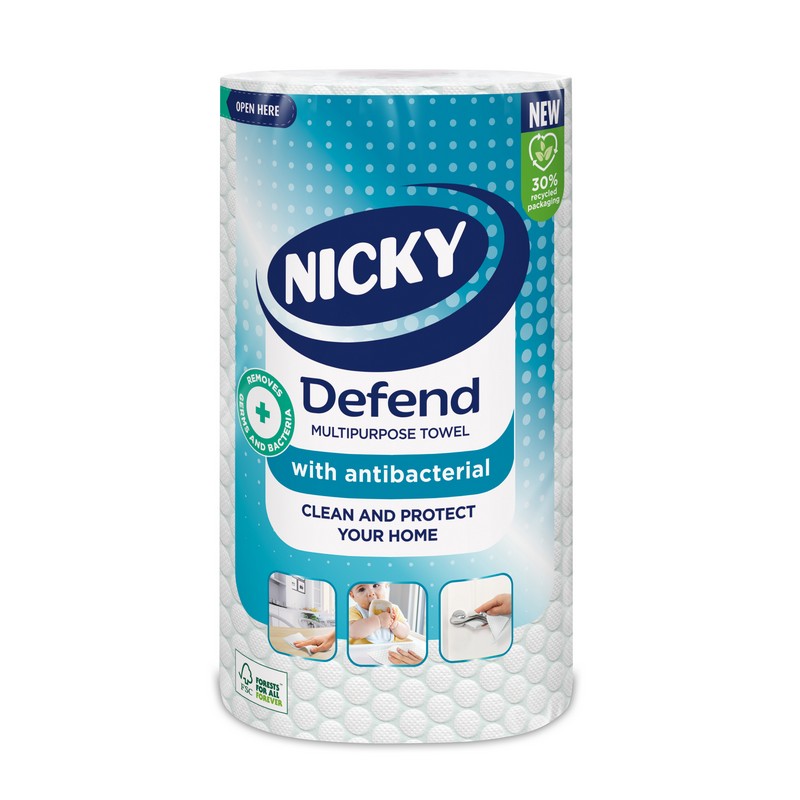 Nicky Defend Multipurpose Towel White