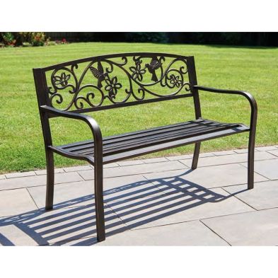 Product photograph of Hummingbird Garden Bench By Greenhurst - 2 Seats from QD stores