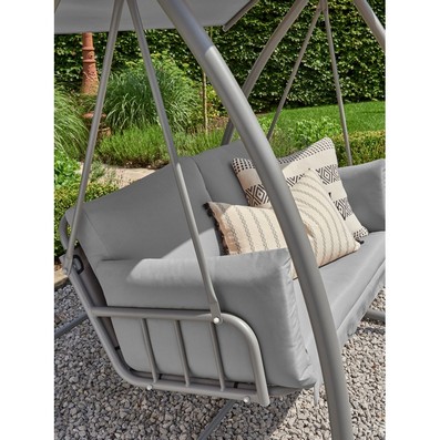 Newmarket Garden Swing Seat By E Commerce 2 Seats Grey Cushions