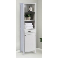 See more information about the Tall Storage Bathroom Cabinet - White Colour