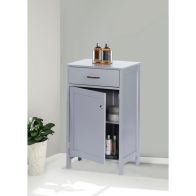 See more information about the Versatile Cupboard Grey 1 Door 2 Shelves 1 Drawer