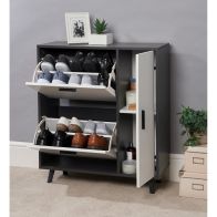 See more information about the Shoe Storage White 3 Doors 2 Shelves