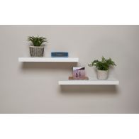 See more information about the 40cm Pack of 2 Floating Shelves White