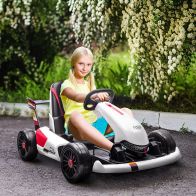 See more information about the Homcom Electric Go Kart with Adjustable Footrest
