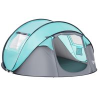 See more information about the Outsunny 4 Person Pop Up Camping Tent With Vestibule Weatherproof Cover