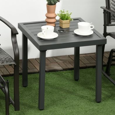Product photograph of Outsunny Steel Garden Side Table from QD stores
