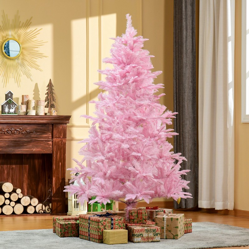 6ft Christmas Tree Artificial - Pink 892 Tips