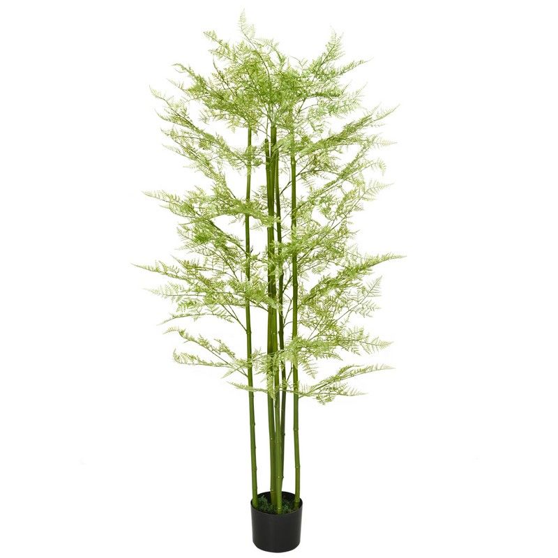 Homcom Decorative Artificial Plants Asparagus Fern Tree In Pot Fake Plants For Home Indoor Outdoor Decor 155cm