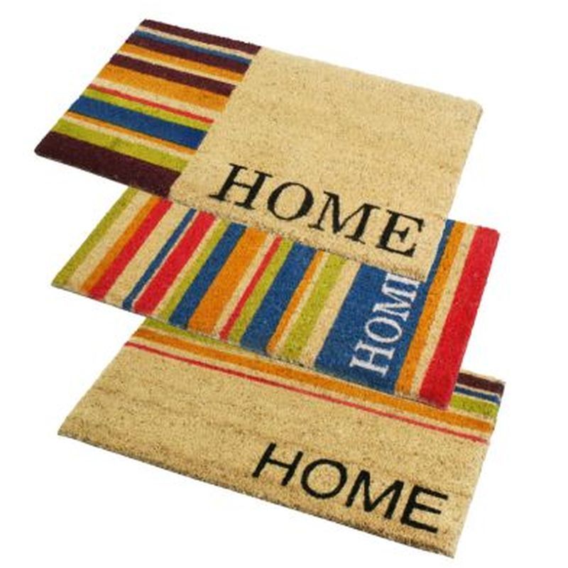 PVC Coir Home Stripe Doormat 40x70cm
