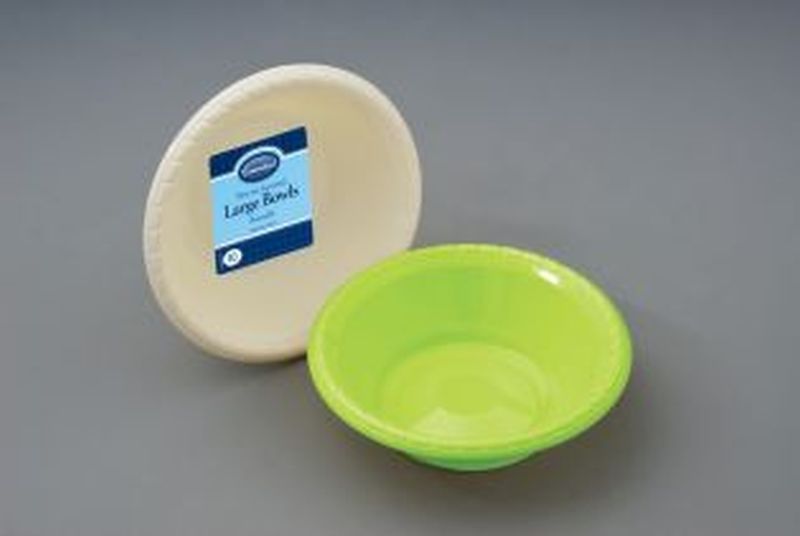 Kingfisher Thermoform Large Green Bowls 17cm 10 pack