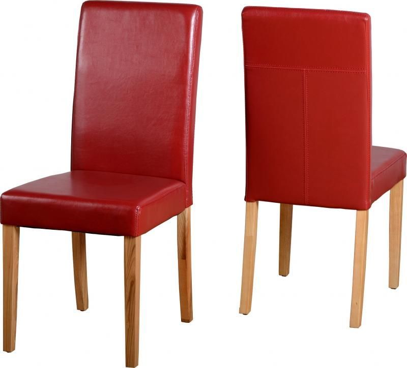 G3 Leather Style Dining Chair Rustic, Red Leather Dining Chairs Uk