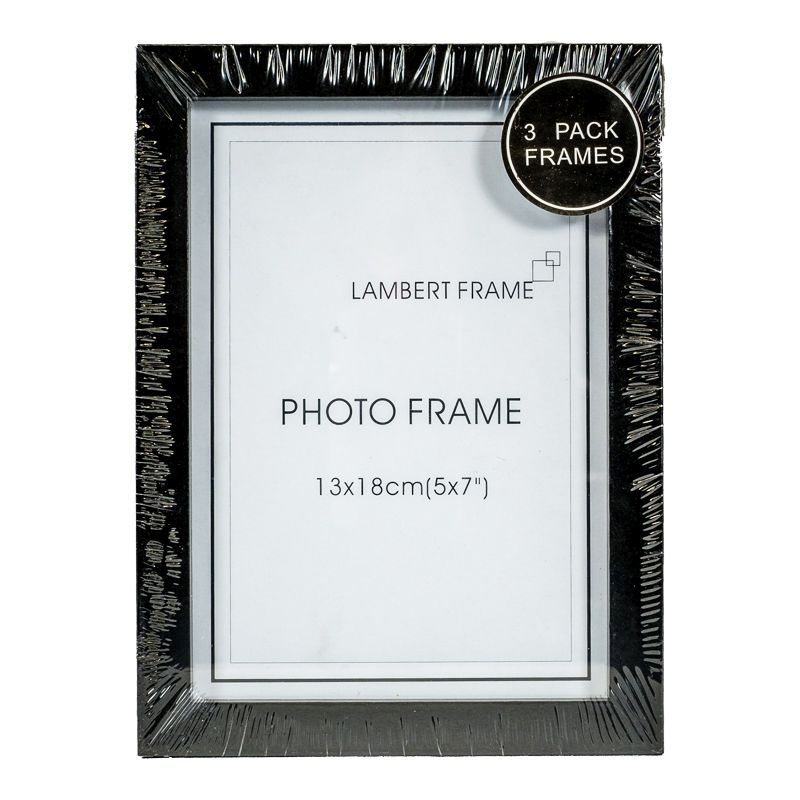 Photo Frame 5x7inch 3 Pack (Black)