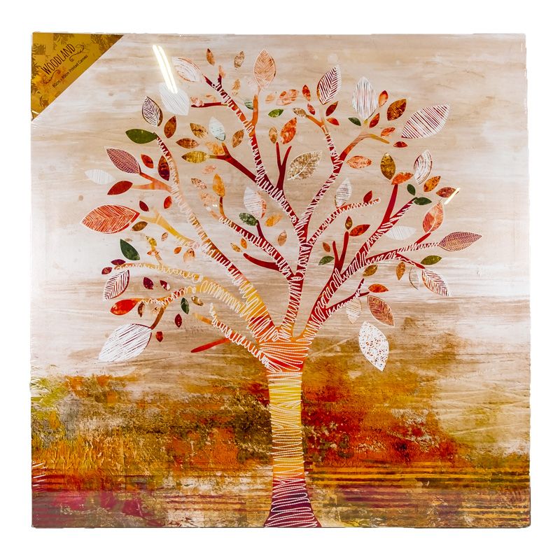 Autumnal Tree Canvas Print 80x80cm