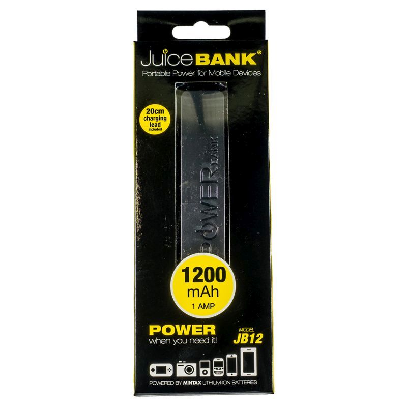 Power Bank Charger 1200mAh (Black)