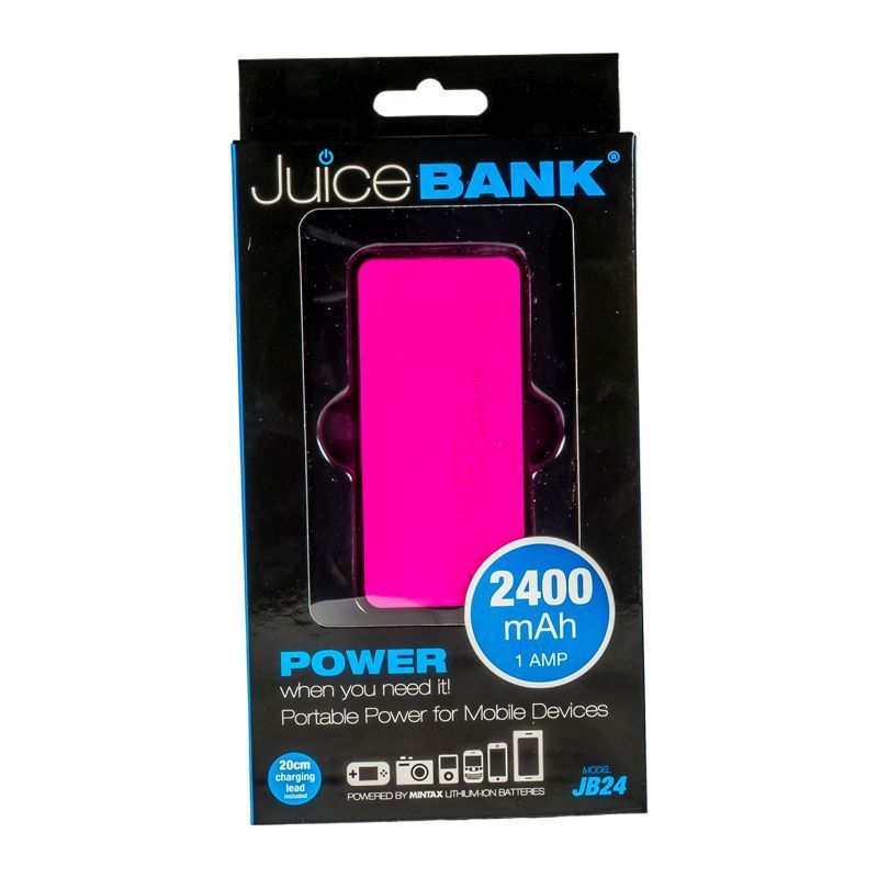 Power Bank Charger 2400mAh (Pink)