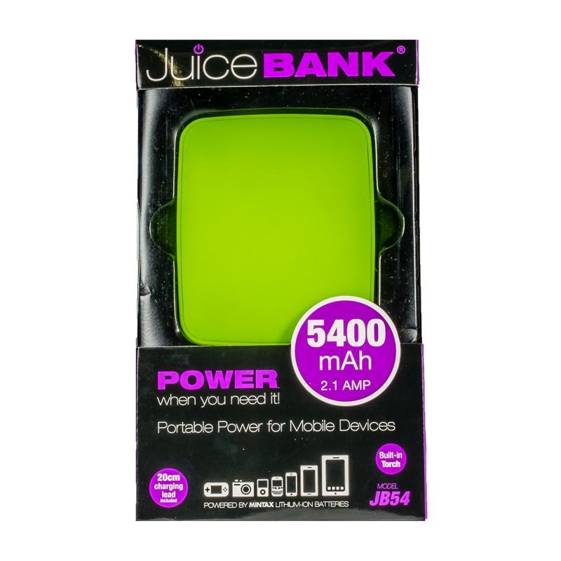 Power Bank Charger 5400mAh (Lime Green)
