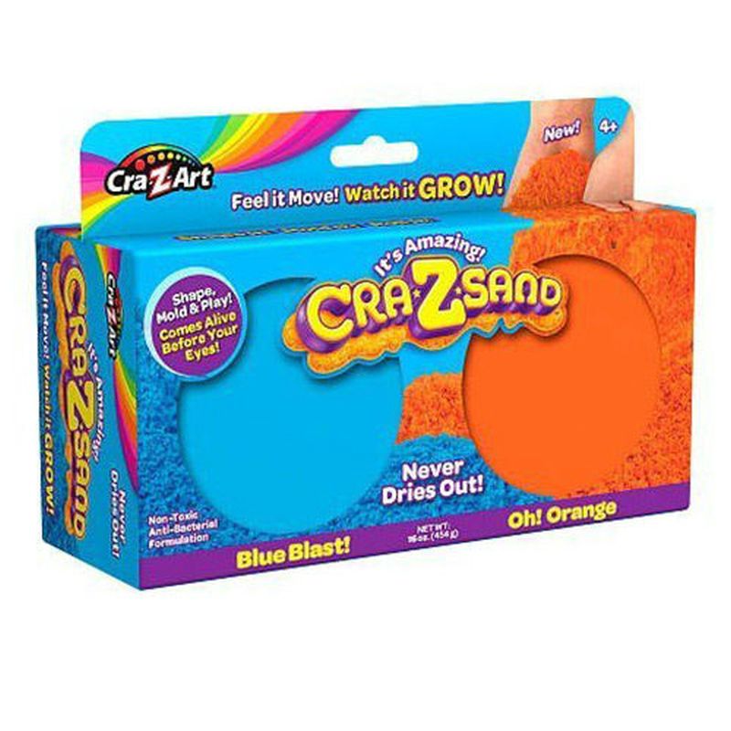 Cra-Z-Art 2 Pack Play Sand - Blue Blast & Oh Orange