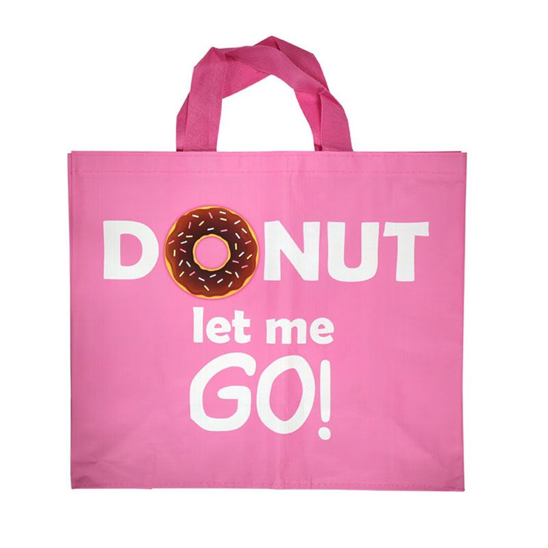 Woven Shopping Bag - Donut Let Me Go