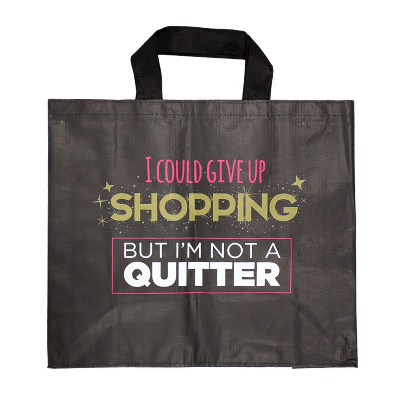 Woven Shopping Bag - I Could Give Up Shopping