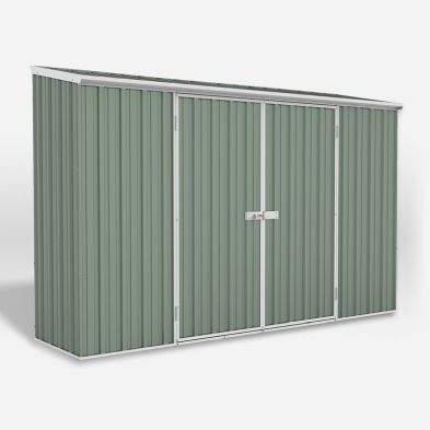 Product photograph of Absco 9 10 X 4 11 Pent Shed Steel Pale Eucalyptus - Classic from QD stores
