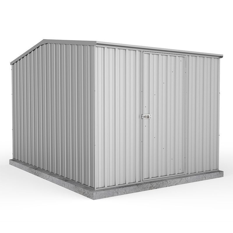 Absco 7' 4" x 9' 10" Reverse Apex Shed Steel Titanium - Classic Coated