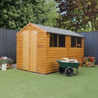 See more information about the Mercia 6' 3" x 9' 10" Apex Shed - Budget Dip Treated Overlap