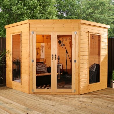 Product photograph of Mercia Premier 8 4 X 8 4 Pent Summerhouse - Premium Dip Treated Shiplap from QD stores