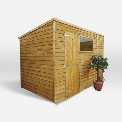 Product photograph of Mercia 9 11 X 6 1 Pent Shed - Budget Dip Treated Overlap from QD stores