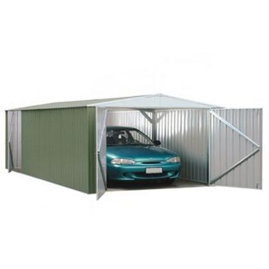 Product photograph of Absco 9 10 X 19 6 Apex Garage Steel Pale Eucalyptus - Classic Coated from QD stores