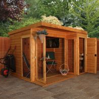 See more information about the Mercia Pent 10' 2" x 8' 2" Pent Summerhouse - Premium Dip Treated Shiplap