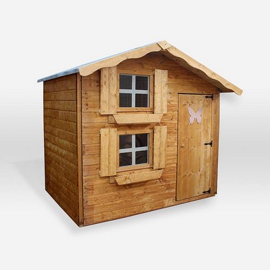 See more information about the Mercia Snowdrop 7' 6" x 5' 11" Apex Children's Playhouse - Premium Dip Treated Shiplap